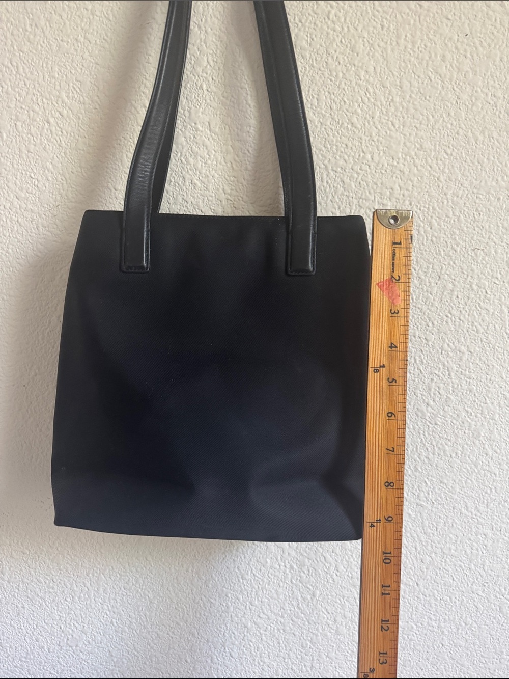 Vintage Coach Black Tote Bag with Long Shoulder Straps - Picture 3 of 7